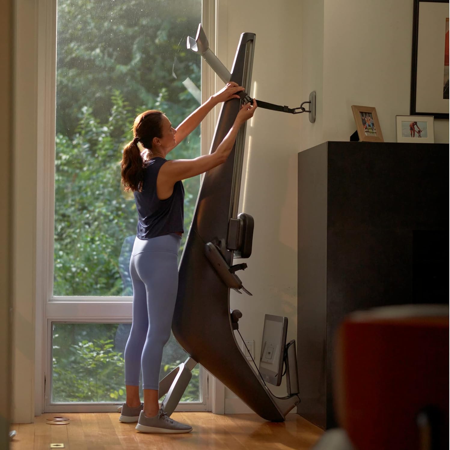 Hydrow Rower Upright Storage Kit - Wall Mount for Vertical Space Saving - Image 5