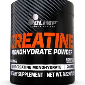 OLIMP Born in The Gym Creatine Powder 8.82 Oz (50 Servings) Pure Creatine Monohydrate Powder in Micronised Quality – Optimal High Dose