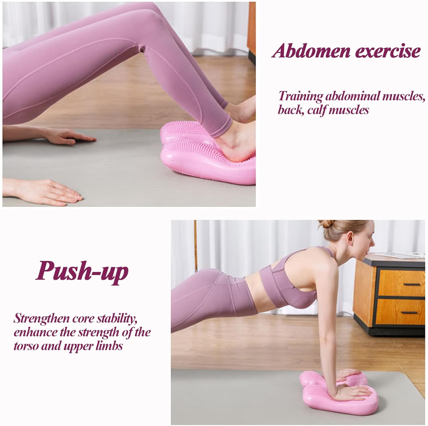 Inflatable Stepper for Exercise, Balance Training Mat for Fitness Yoga, Multi-Function Air Stepper for Gym, Home & Office - Image 4