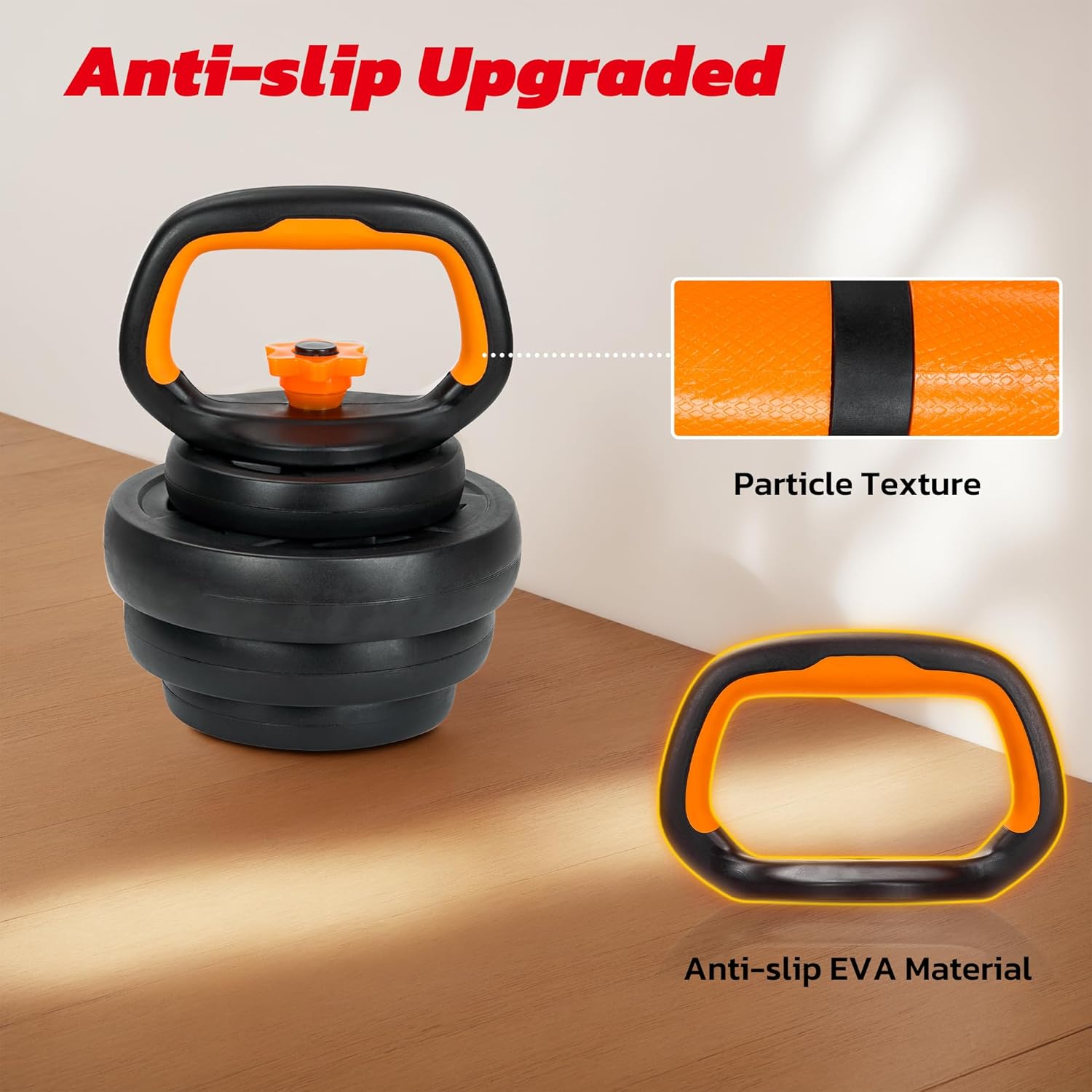 Adjustable Dumbbell Set, 66LBS Weights Dumbbells Set with Connector, 4 In 1 Dumbbell Set Used as Barbell, Kettlebell, Push-Up Stand and Weight Plate, Fitness Equipment for Home Gym - Image 6