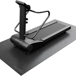 Treadmill Mat, Bike Trainer Mat for Stationary Spin Bike, 96″ x 48″ Non Slip Exercise Equipment Mat for Bike, Treadmill, Elliptical, Yoga – Workout Floor Protector for Carpet Or Hardwood
