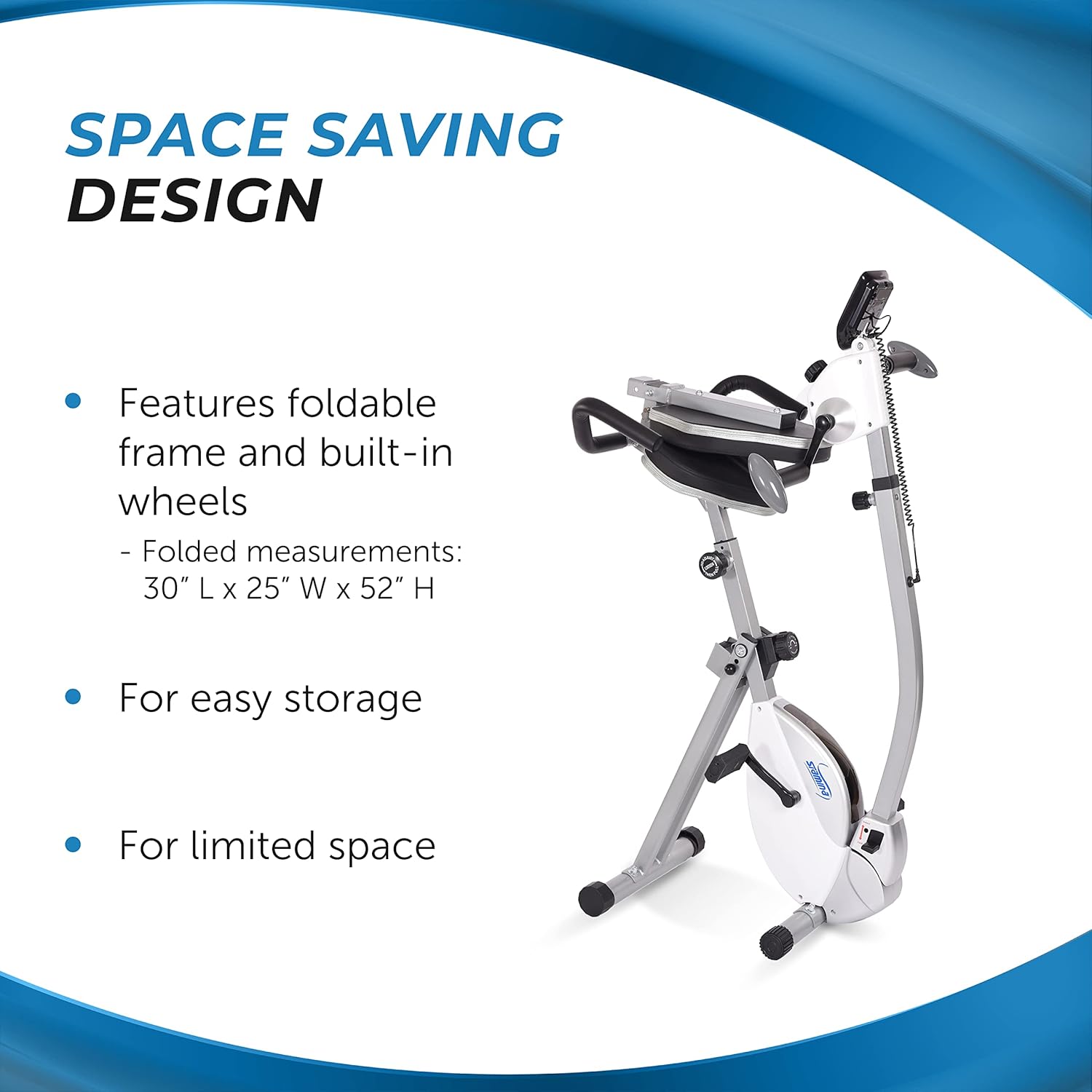 Stamina Recumbent Exercise Bike with Arm Workout - Fitness Bike with Smart Workout App - Recumbent Exercise Bike for Home Workout - Up to 250 lbs Weight Capacity - Image 8