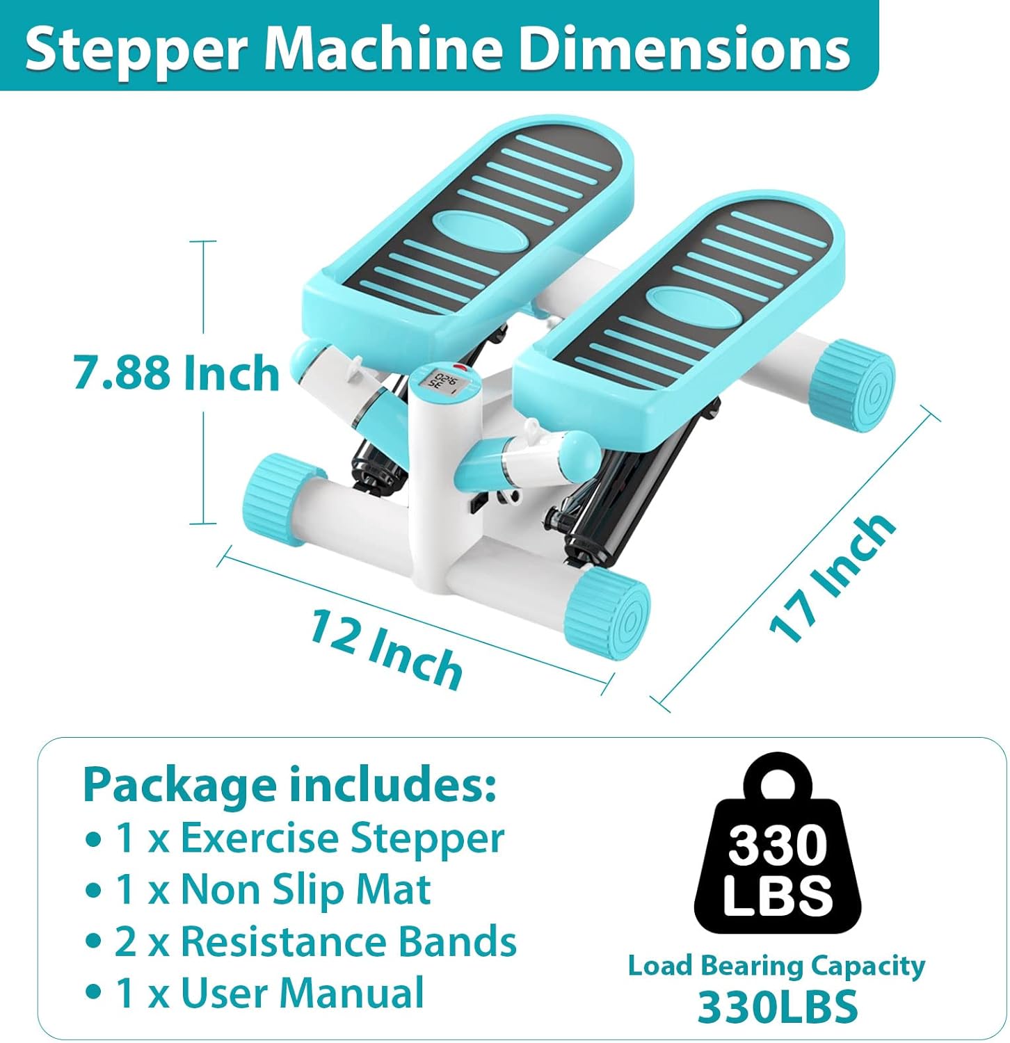 Steppers for Exercise, Stepper Machine for Home Office Workout Training - Image 2