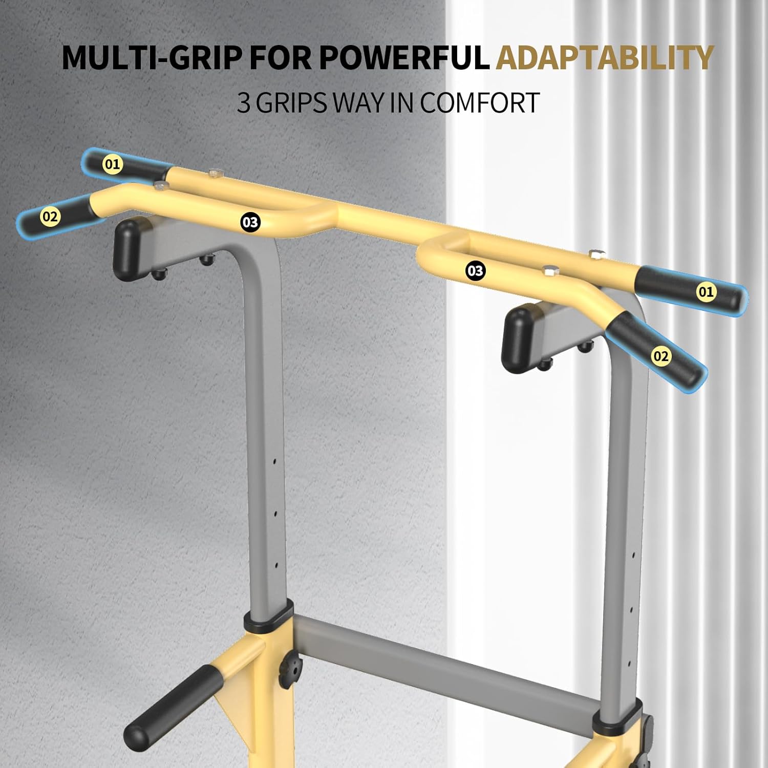 Dip Station - Home Gym Strength Training Pull-Ups Dip-Ups 330Lbs - Image 5