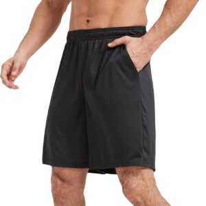 5 Pack Men’s Athletic Gym Shorts with Pockets Quick Dry Activewear Workout Running Shorts for Men