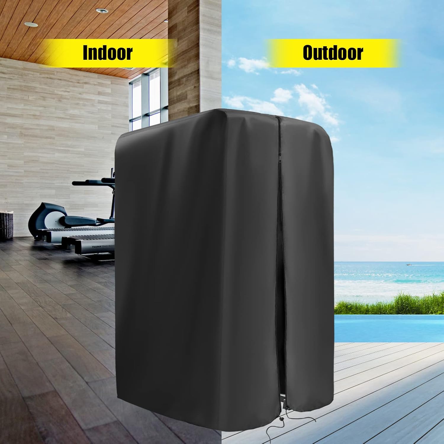 Kingling Pull Up Bar Station Cover for Power Tower Home Strength Training Dip Stands - Waterproof & Dustproof Protective Cover - Image 7