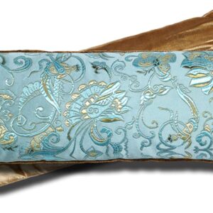 Handmade Luxe Serenity Eye Pillow – All-Natural Flaxseed – Unscented or Lavender Scented – Weighted Eye Mask for Yoga, Meditation, Hot & Cold Therapy