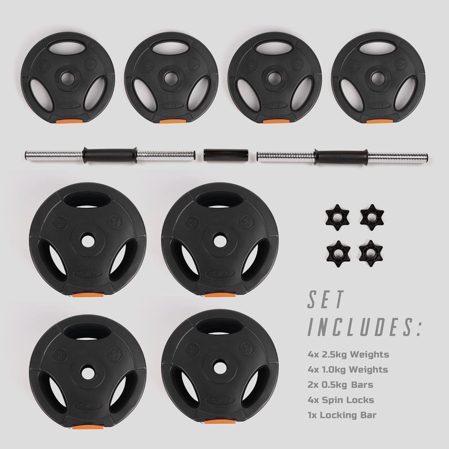 Phoenix Fitness Dumbbells Weight Set, Adjustable 2 in 1 Barbell Set for Exercise, Muscle and Strength Training - Image 3