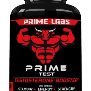 Prime Labs – Men’s Testosterone Booster – Stamina, Endurance, & Strength Booster – 60 Caplets
