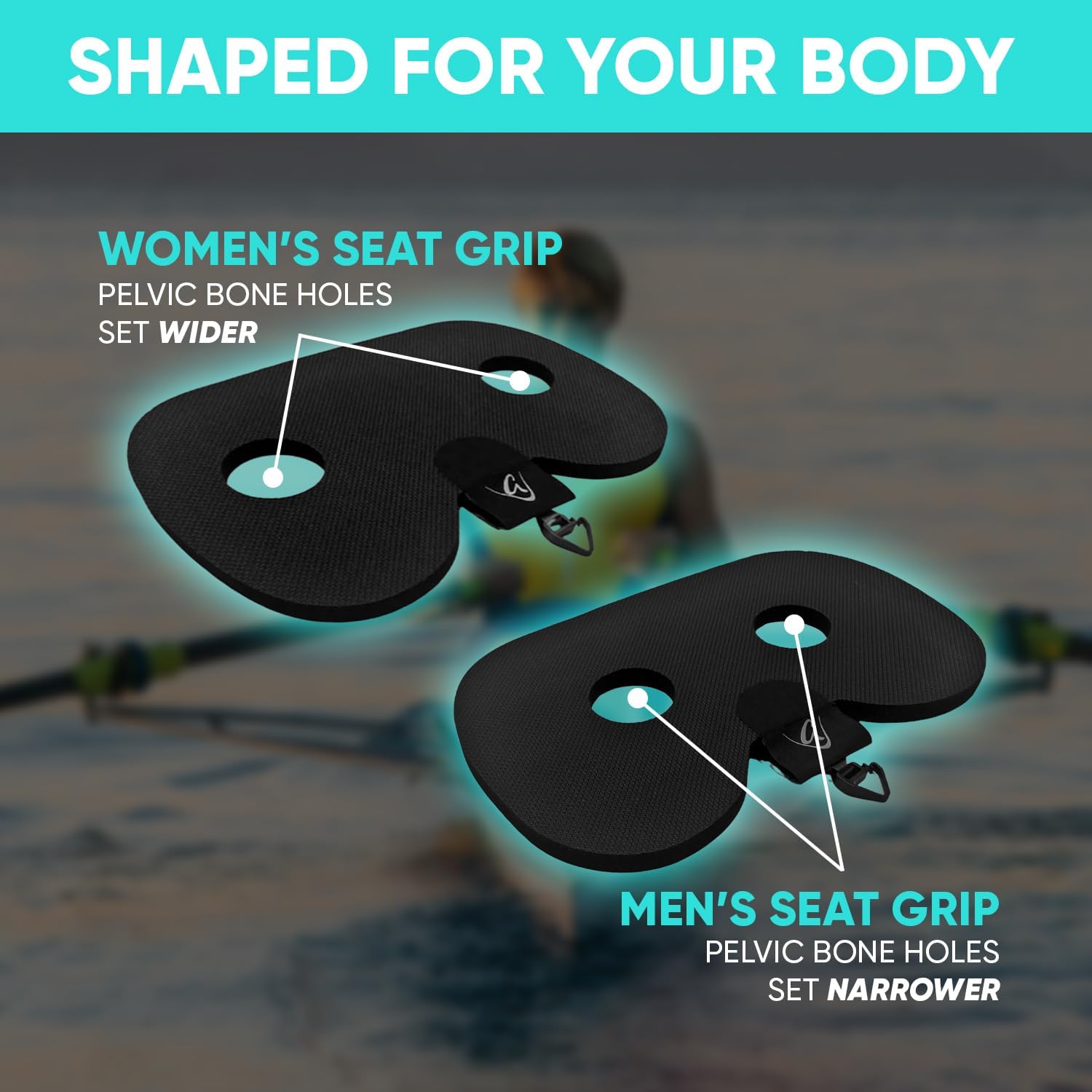 Godfrey Original Rowing Boat Seat Pad for Men & Women - Anti-Slip Rower Pad for in-Boat, Concept2, Water Rowers & Rowing Machines - Image 5
