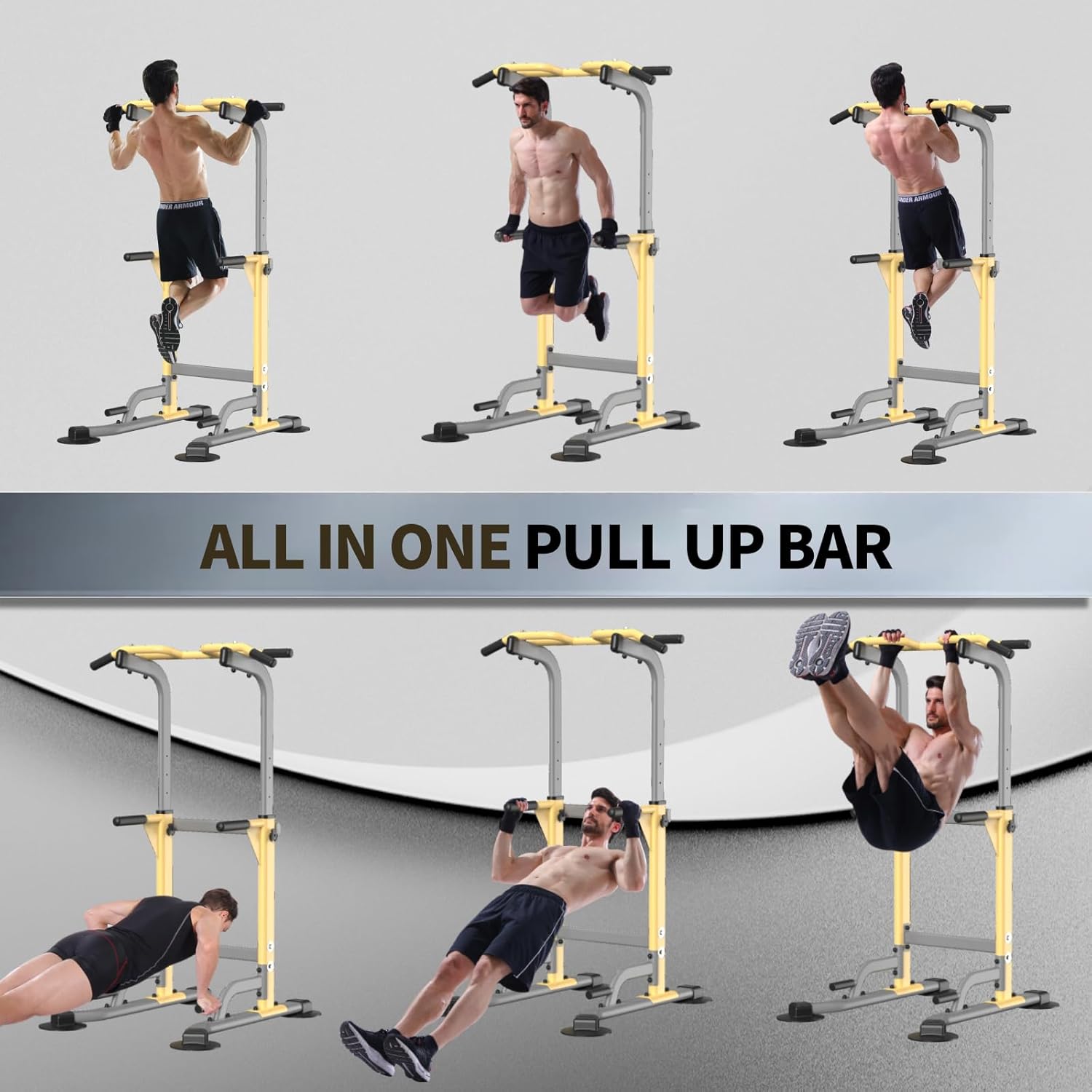 Dip Station - Home Gym Strength Training Pull-Ups Dip-Ups 330Lbs - Image 7