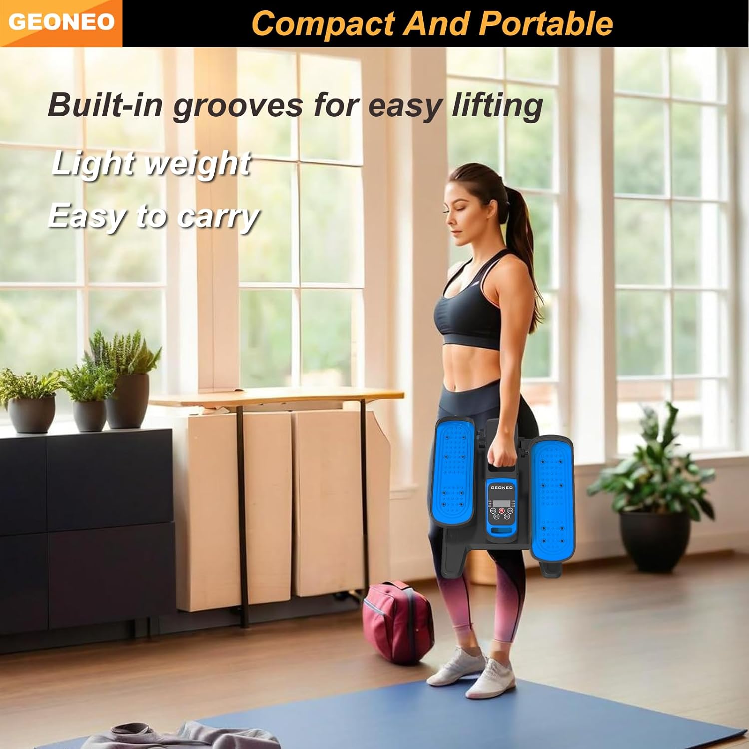Under Desk Elliptical Machine, Electric Ellipse Leg Exerciser for Senior, Quiet and Compact Electric Seated Pedal for Home with Display Monitor, Remote Control and 12 Adjustable Speeds - Image 5