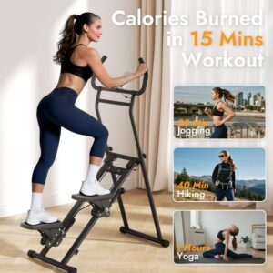 MACYO Stair Stepper for Home Workout – Full-Size Foot Pedals with Tablet Holder, Foldable Stepping Climbers, Easy Assembly, Compact Design for Cardio & Leg Training