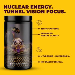 Undergound Bio Labs: Panda Supps Pandamic, Extreme Pre Workout for Maximum Performance, Pump, and Focus (40 Scoops) (Grape Bubblegum)