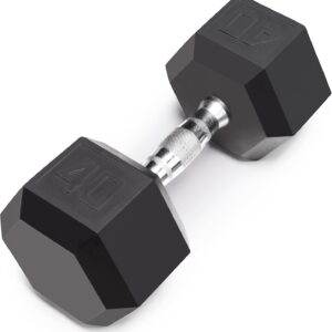 Marcy Rubber Hex Dumbbell – Available for 25lb – 50lb