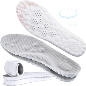 4D Cloud-Like Comfort Soles for Women – Soft Memory Foam Cushioning Insoles – Trim to Fit Steppers Insoles with Arch Support for Foot Pain Relief and Fatigue Reduction(US W 6.5-9)
