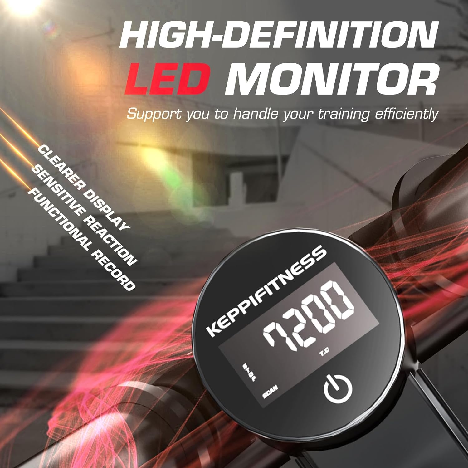 KeppiFitness Steppers for Exercise at Home, Stair Stepper with Resistance Bands for Home Cardio Exercise - FITSTEP Series - Image 5