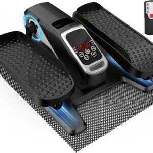 VIVURN-018 Under Desk Elliptical 5 Mode 12 Speed Low Impact Mini Electric Leg Exerciser As Seen on TV While Sitting for Seniors with Non-Slip Mat Quiet&Portable Seated Elliptical for Home and Office