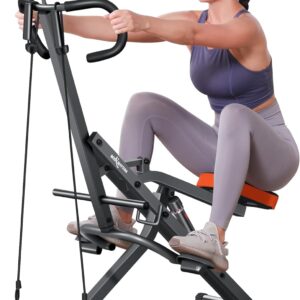 BODY RHYTHM Squat Machine for Home Gym, Squat Assist Trainer, Rowing Machine for Full Body Workout, 220 LBS Loading Capacity