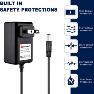 PKPOWER AC Adapter Charger for Life Fitness X3i X5i X9 X9i S9i SX30 CT5500 Elliptical Machine Cross-Trainer, Power Supply for Life Fitness C1 C1.5 RS1 RS3 R15 X35-01 Elliptical