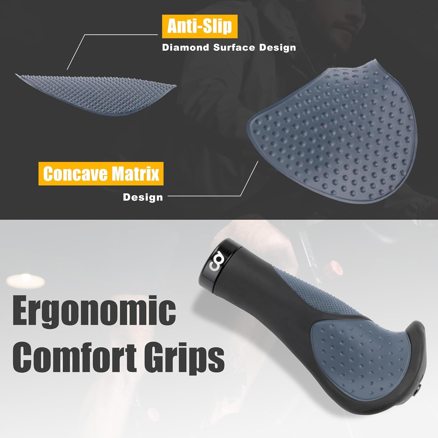 CyclingDeal 1 Pair of Handlebar Extenders for Indoor Exercise Bike - Great Handlebar Extension Accessory for Peloton - Compatible with Bicycle Handlebar Grips - Package with Handlebar Grips - Image 3