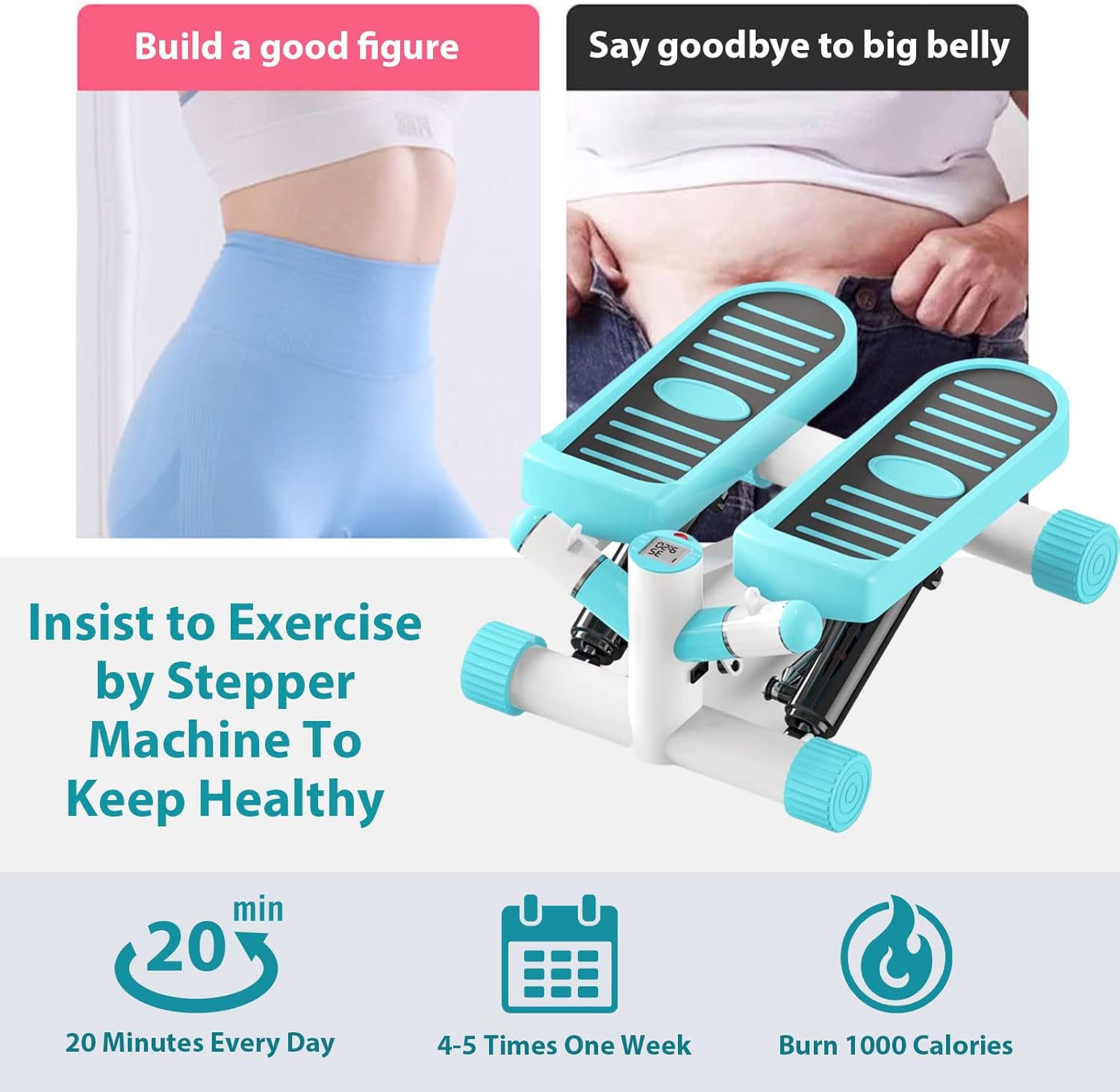 Steppers for Exercise, Stepper Machine for Home Office Workout Training - Image 6