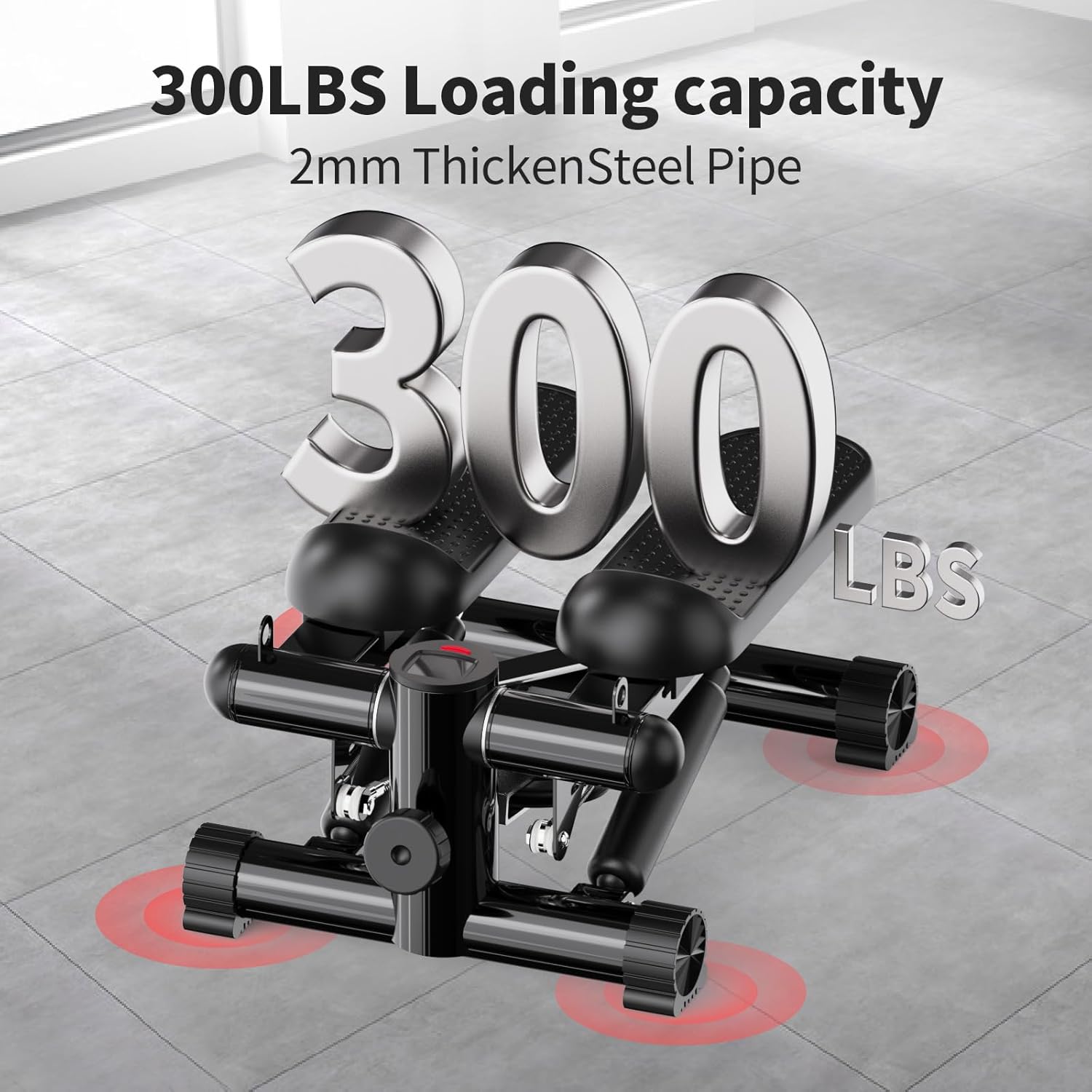 Total Body 2-in-1 Stepper Machine, Total Body Workout, Adjustable Hydraulic, Resistance Bands - Image 6