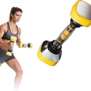 5.5LB Adjustable Swing Dumbbell with Non-Slip Grip | Also Available 5LB & 25LB Standard Adjustable Dumbbells | Home Gym Strength Training Set