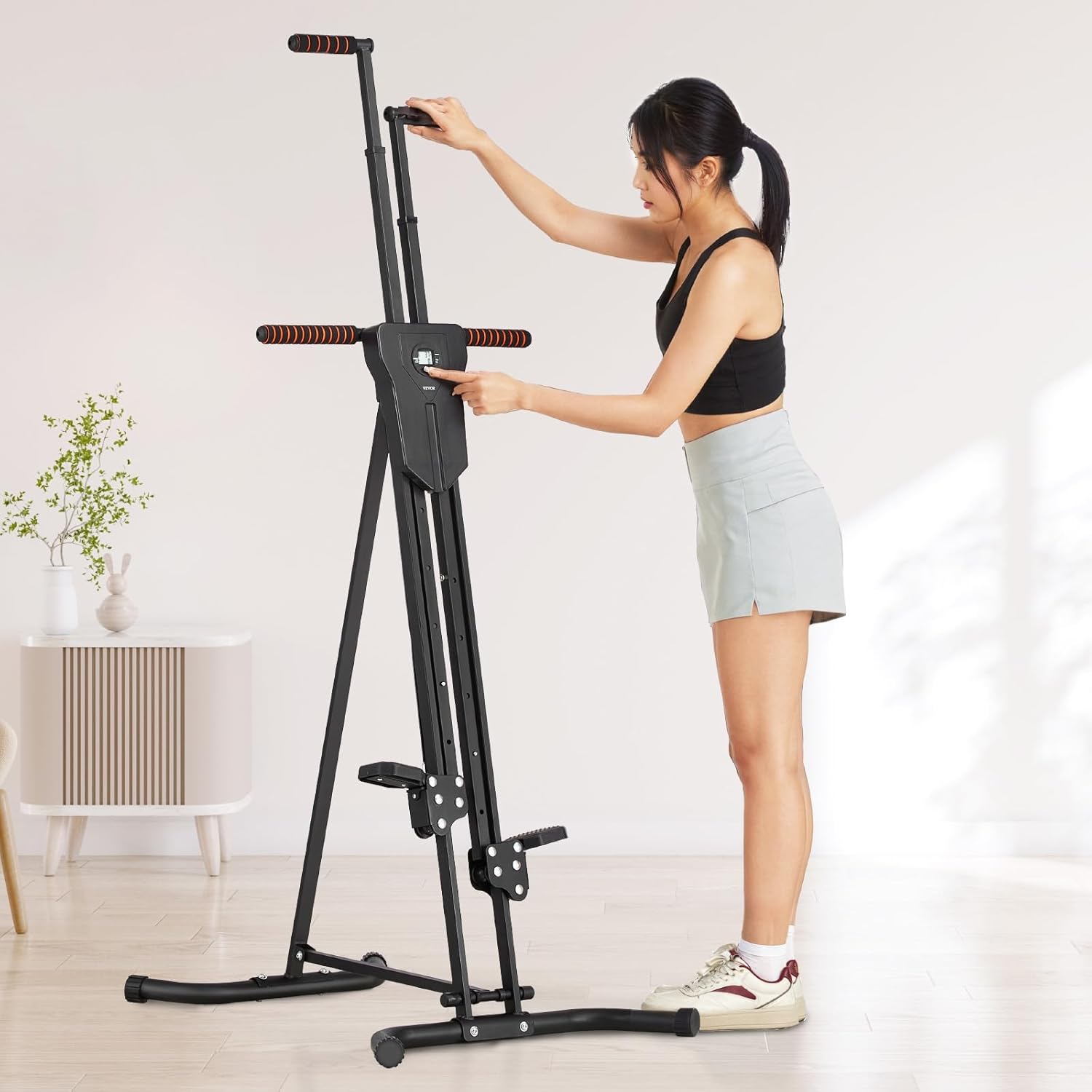 VEVOR Stair Stepper,Mini Stepper for Exercise at Home, Hydraulic Fitness Twist Stepper with Resistance Bands, Full Body Workout Cardio Equipment - Image 8