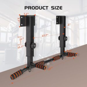 Pull Up Bar Wall Mounted: Adjustable Wall Joist Mount Pull Up Bar & Chin Up Bar for Home Gym Workout Strength Training Equipment