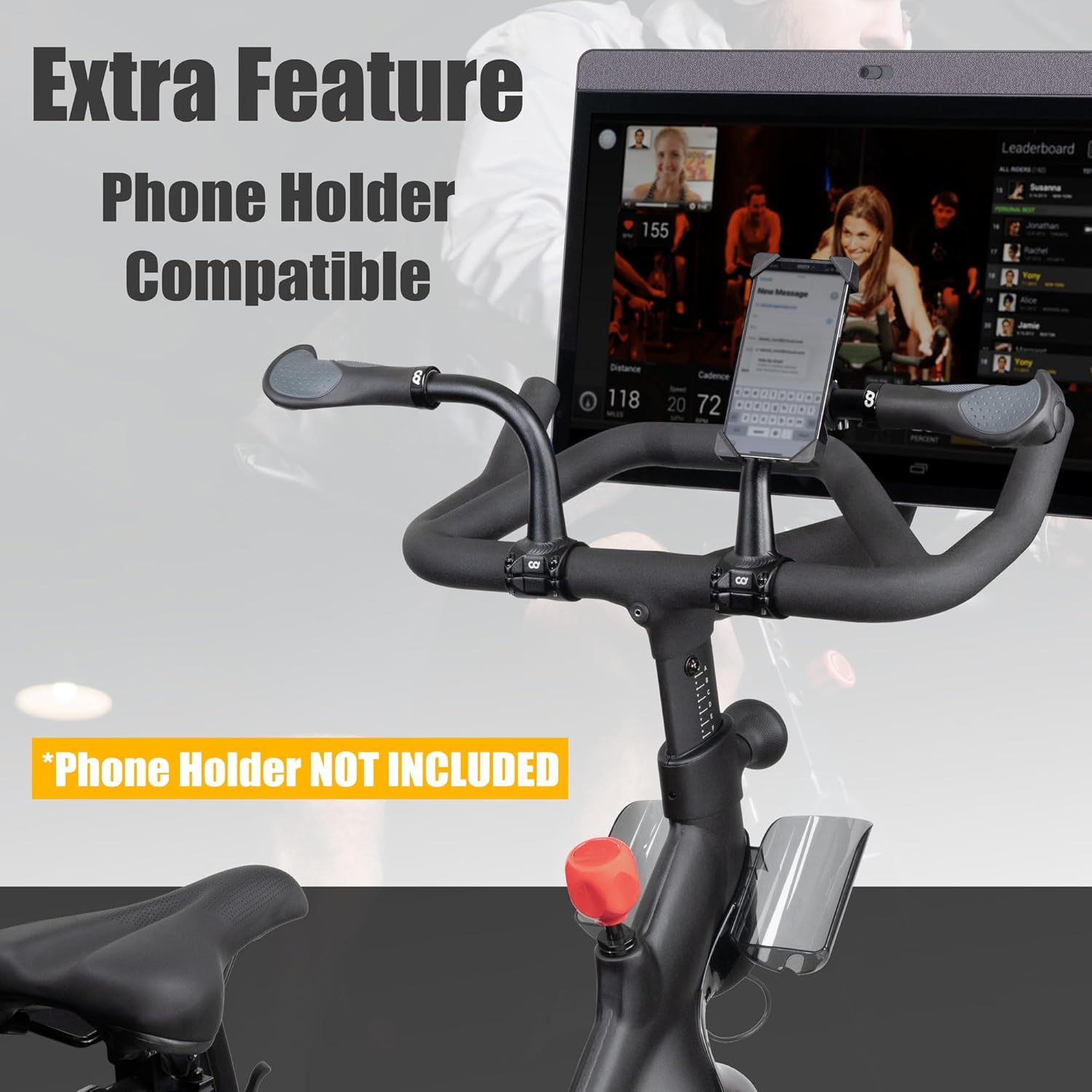 CyclingDeal 1 Pair of Handlebar Extenders for Indoor Exercise Bike - Great Handlebar Extension Accessory for Peloton - Compatible with Bicycle Handlebar Grips - Package with Handlebar Grips - Image 6