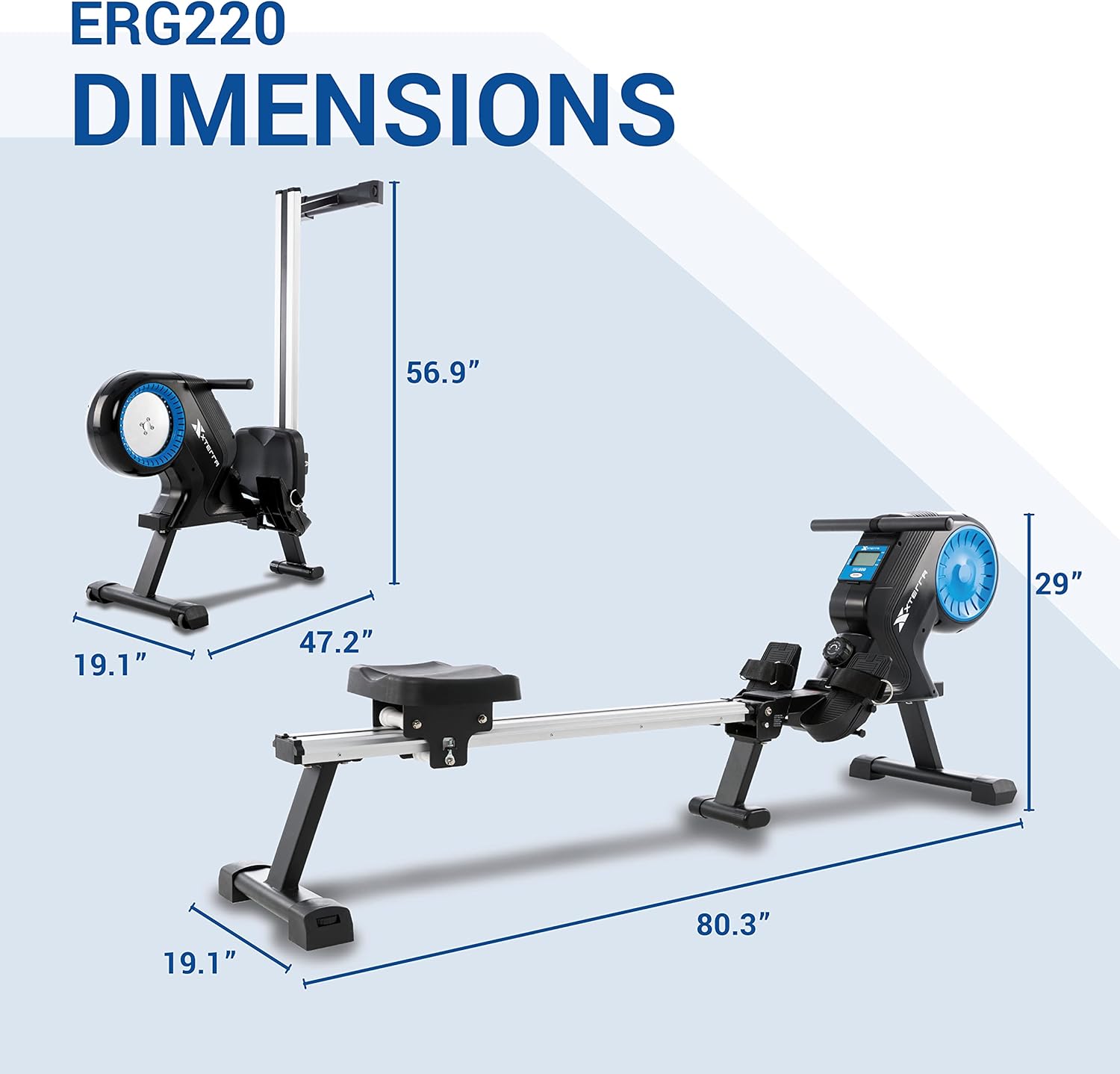 XTERRA Fitness ERG220 Magnetic Rower - Image 9
