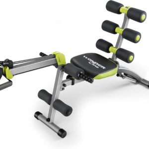 WONDER CORE 2 Total Gym Machine, Ab Workout Equipment, Adjustable Ab Machine for Stomach Workout, Sit Up Exercise Equipment for Home Workouts, Abdominal Trainer, Ab Lounger Exercise Chair