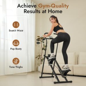 Stair Stepper with Adjustable Resistance – Stair Climber for Home Gym, Folding Cardio Machine with Extended Step Range, Adjustable Handlebar & Pedals, Tablet Holder by MACYO