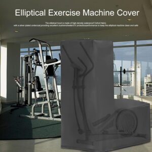 Elliptical Cross Trainer Cover, Oxford Cross Trainer Machine Cover with Drawstring, Waterproof Dustproof Windproof Anti-UV Elliptical Machine Cover Elliptical Cover for Home, Gym, Outdoor, Indoor