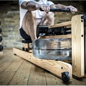 WaterRower Ash Rowing Machine with S4 Monitor | USA Made Water Rower | Original Handcrafted Erg Row Machine for Home Use & Gym