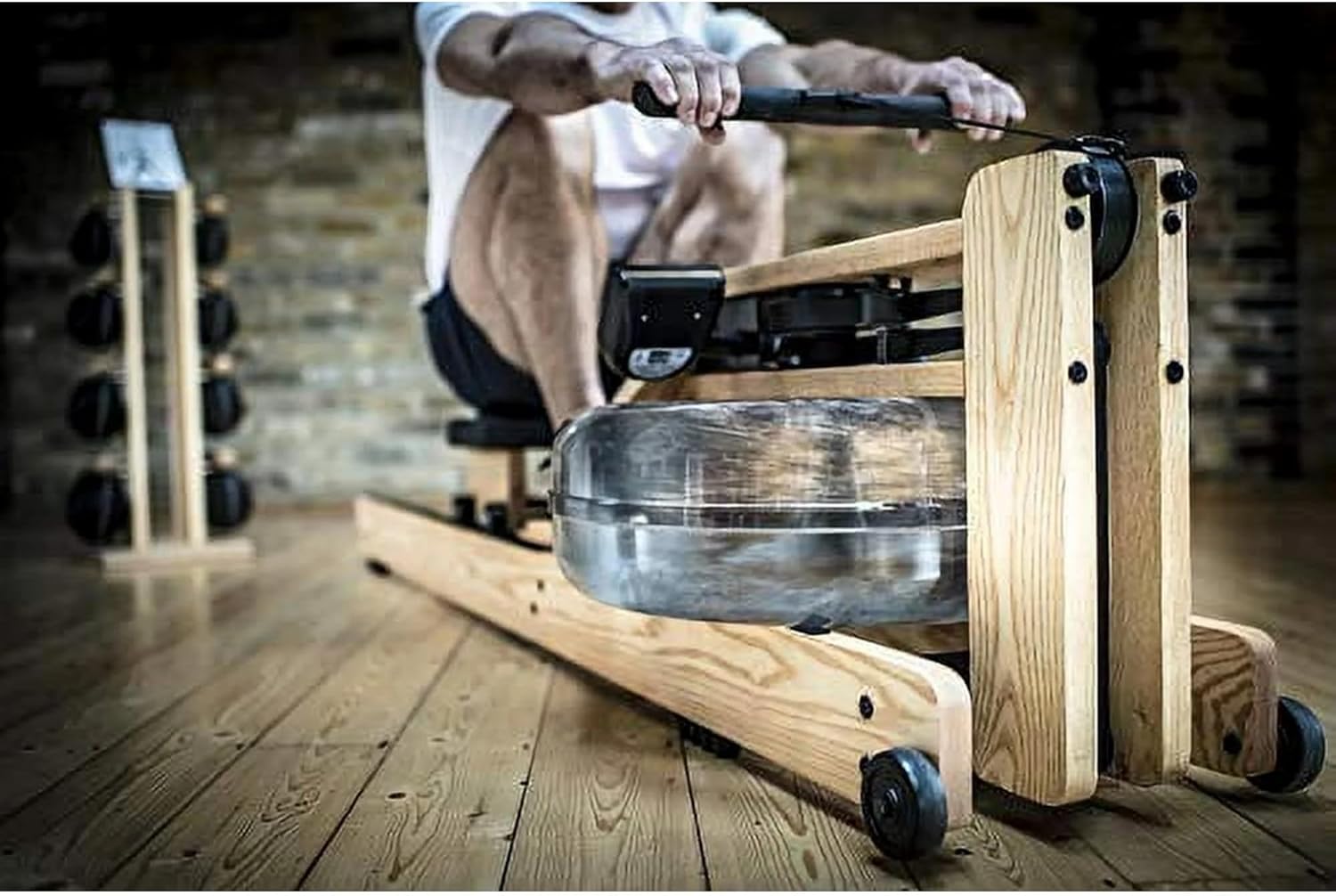 WaterRower Ash Rowing Machine with S4 Monitor | USA Made Water Rower | Original Handcrafted Erg Row Machine for Home Use & Gym - Image 2