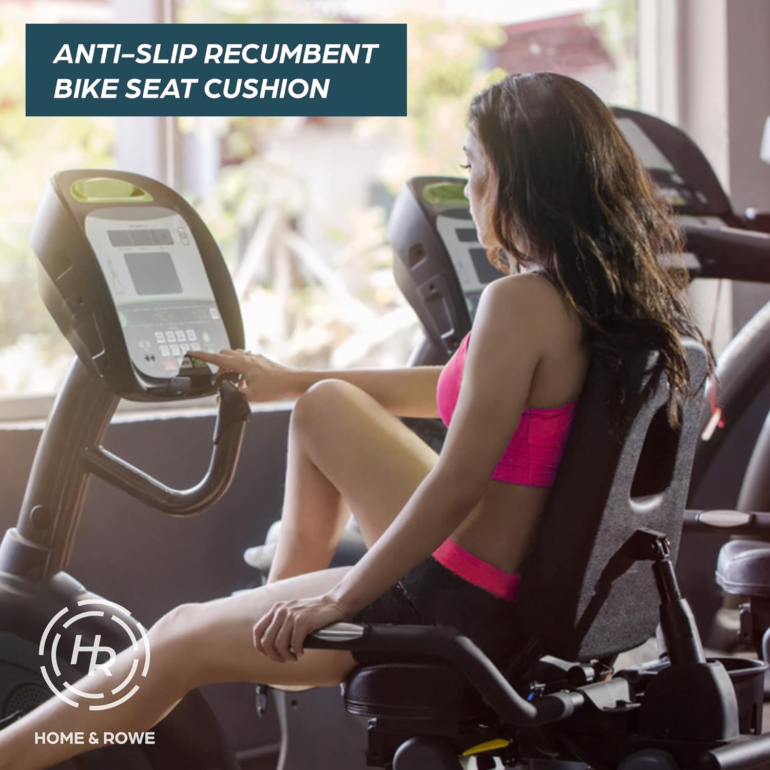 Recumbent Bike Seat Cushion - Anti-Slip Extra-Wide Seat Pad for Desk and Exercise Bikes - Gel Cushion for Comfort - Image 4