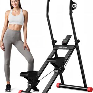 Stair Stepper for Home Gym Exercise, Compact Folding Cardio Stair Climber for Full-Body Workout, Vertical Climber Machine, Extended Step Range