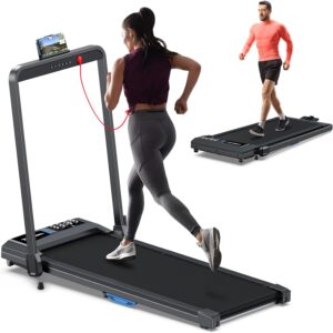 COZYINN 10% Incline Walking Pad – 2.5HP 4MPH/7.6MPH 265/340+lb Capacity Treadmills for Home, Portable Foldable Adjustable Incline Treadmill with Wide Running Area, Mute Control, Works with KINOMAP
