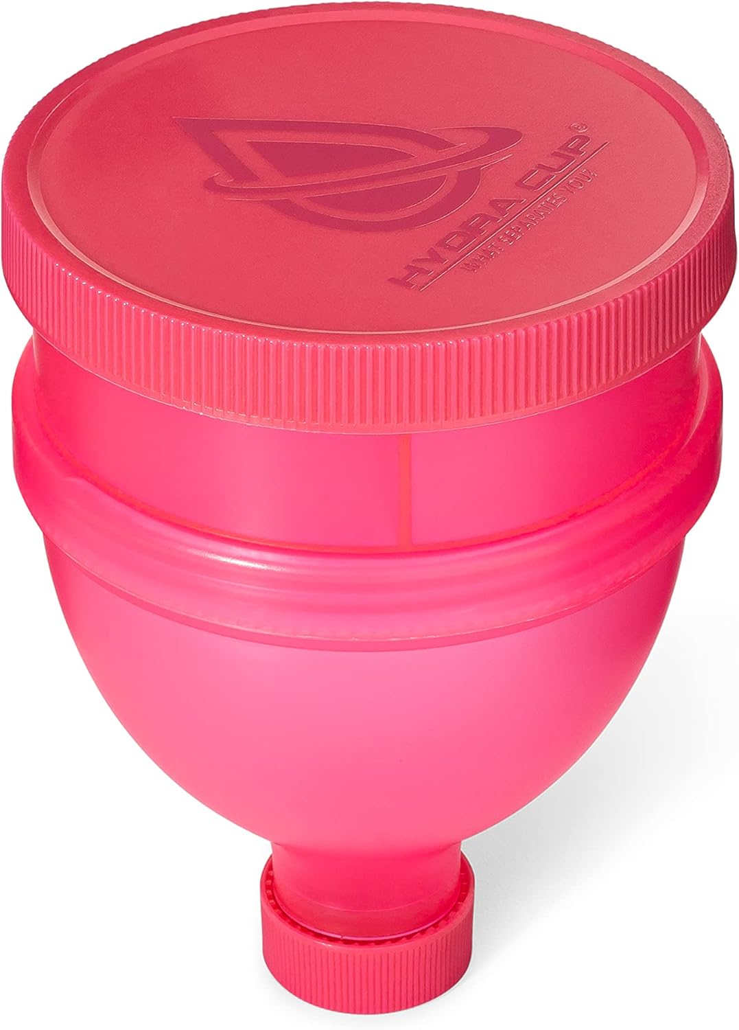 Hydra Cup [4 Pack Funnels for Filling Water Bottles with Protein Powder, 3 Compartment Pill Storage, Supplement Container Set to Go or Kitchen Use, Keychain for Shaker Cup - Image 7