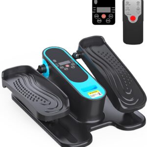 2025 New Under Desk Elliptical Machine,Portable Seated Pedal Exercise Machine for Seniors,Mini Ellipse Leg Exerciser with 12 Adjustable Speeds&Remote Control,Quiet&Compact for Home Office