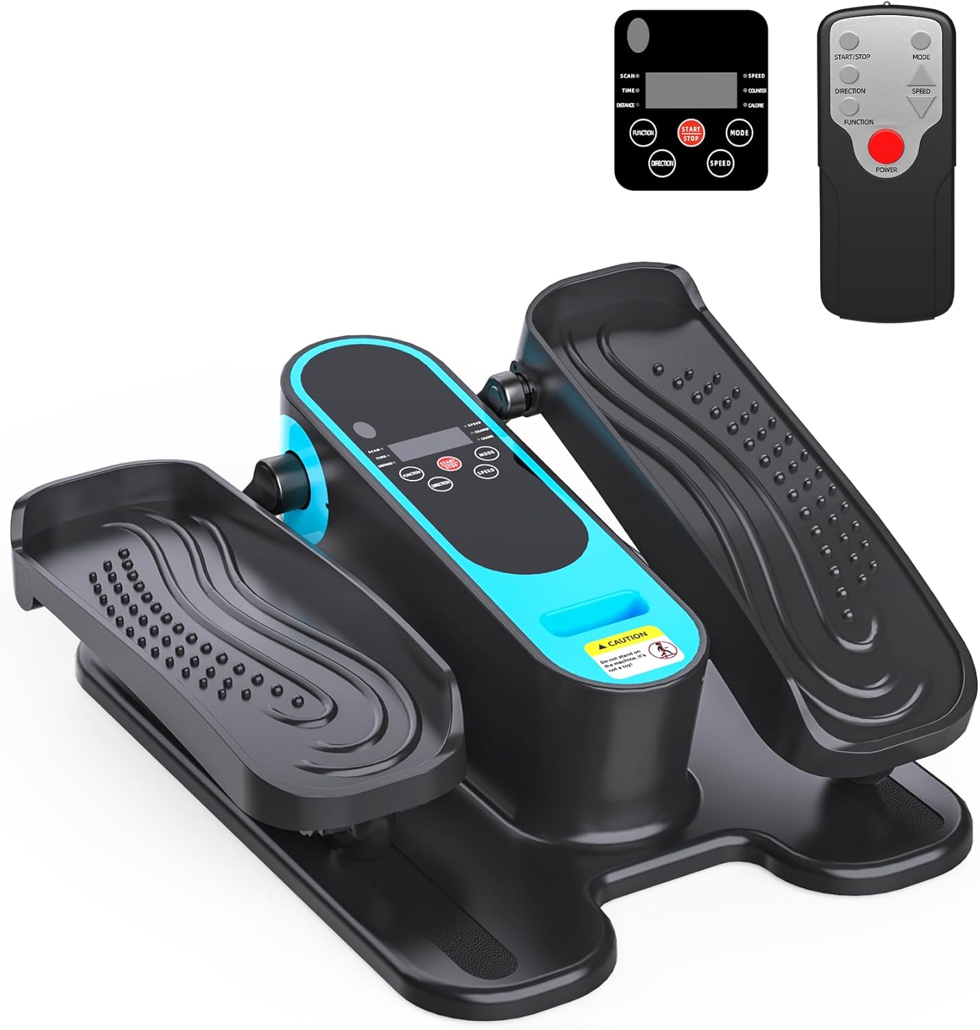 2025 New Under Desk Elliptical Machine,Portable Seated Pedal Exercise Machine for Seniors,Mini Ellipse Leg Exerciser with 12 Adjustable Speeds&Remote Control,Quiet&Compact for Home Office