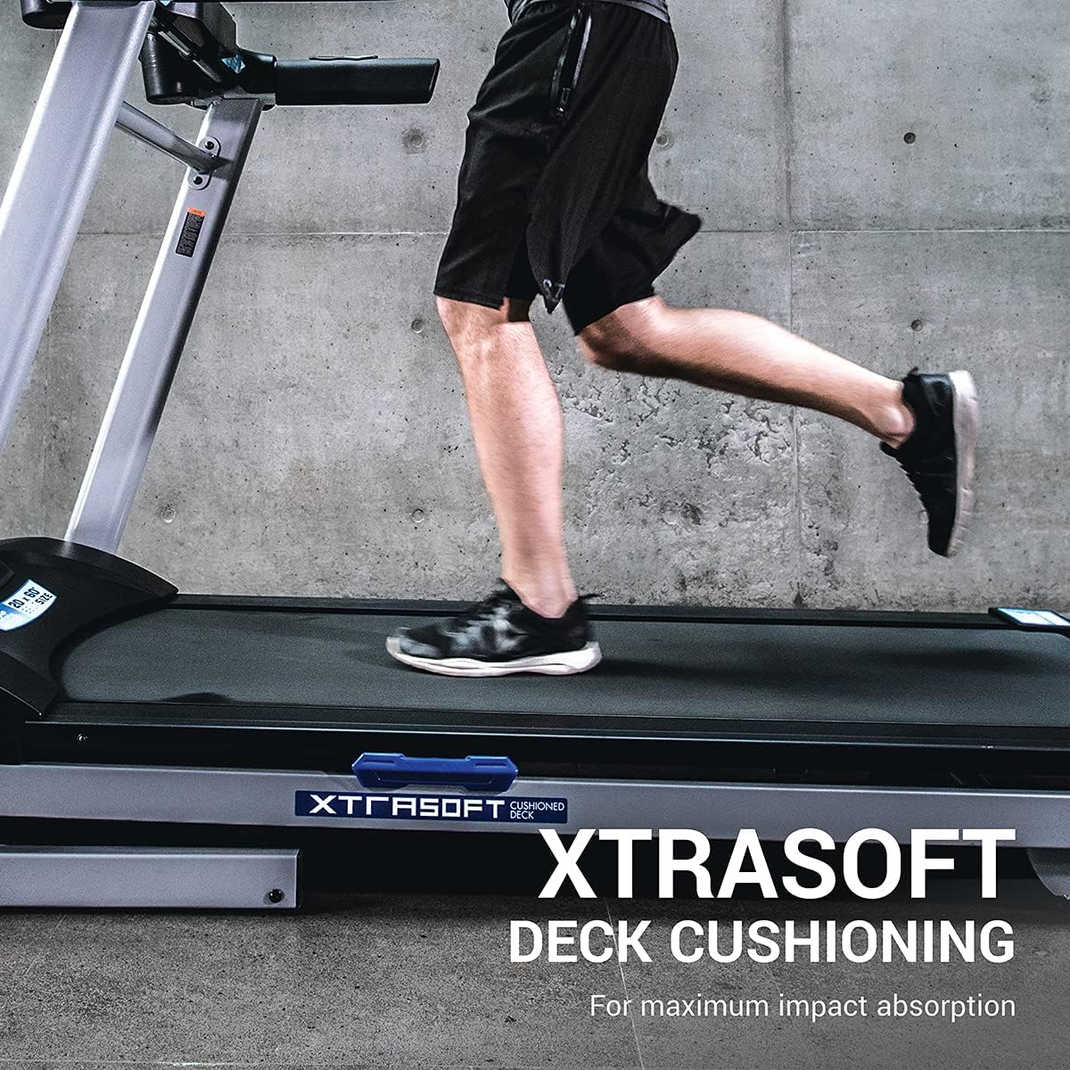 XTERRA Fitness Sport Series Premium Folding Smart Treadmill, Handlebar Speed and Incline Controls, Large XTRASoft Cushioned Running Deck, Built-in FTMS-Enabled Bluetooth with XTERRA+ Fitness App - Image 9