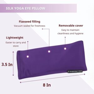 Everyday Yoga Eye Pillow for Meditation, Yoga & Stress Relief, Weighted Eye Mask for Sleeping – Plum