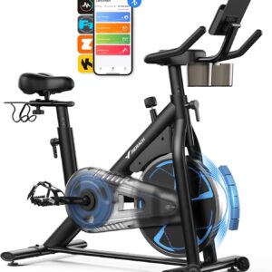 MERACH Indoor Cycling Bike, Exercise Bike for Home with Magnetic, Bluetooth Stationary Bike with APP Data Tracking, and Tablet Holder