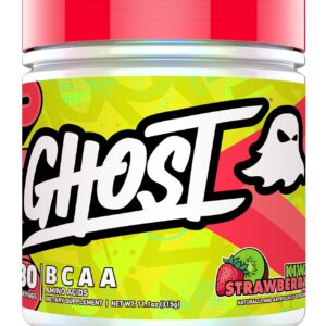 GHOST BCAA Powder Amino Acids Supplement, Kiwi Strawberry – 30 Servings – Sugar-Free Intra, Post & Pre Workout Amino Powder & Recovery Drink, 7G BCAA