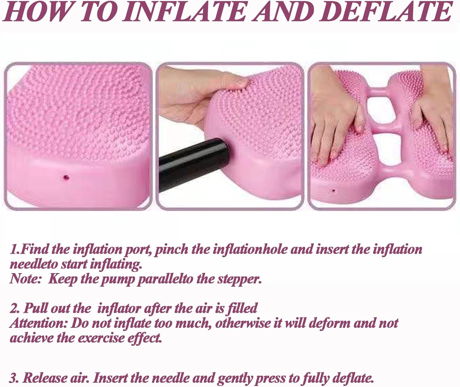 Inflatable Stepper for Exercise, Balance Training Mat for Fitness Yoga, Multi-Function Air Stepper for Gym, Home & Office - Image 8