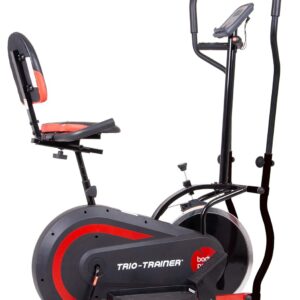 [BODY POWER] – 2nd Gen, PATENTED 3 in 1 Exercise Machine, Elliptical with Seat Back Cushion, Upright Cycling, and Reclined Bike Modes – Digital Computer Targets Different Body Parts, BRT5118