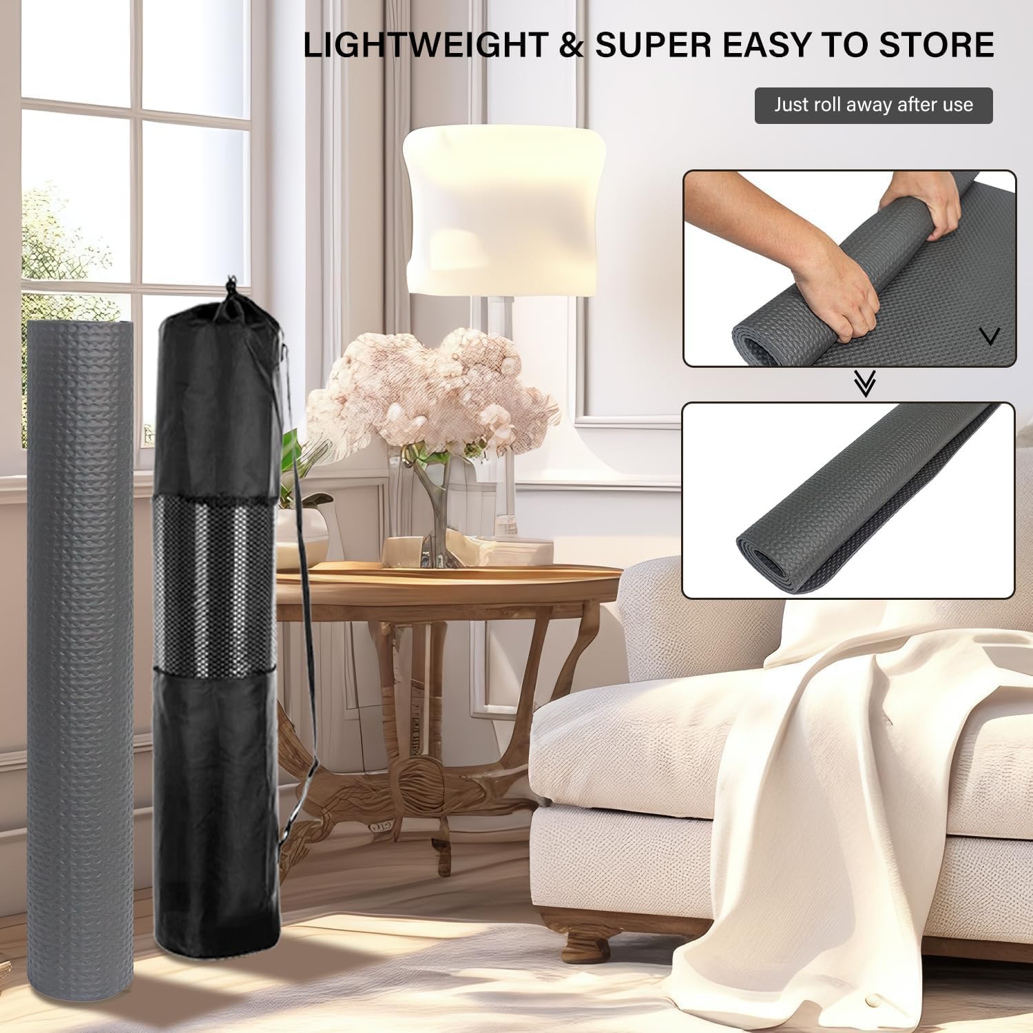 Bike Mat,Treadmill Mat,For Walking Pad,Elliptical,Exercise Bikes, Stationary Cycles,Spin Bike,Under Exercise Bike Trainer Pad for Indoor Stationary Gym Fitness Equipment Hardwood Floor Protector - Image 7